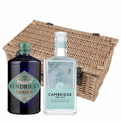 Cambridge Gin And Hendricks Orbium Gin Twin Hamper (2x70cl)